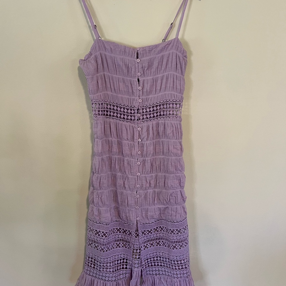 Lavender Button-Down Dress